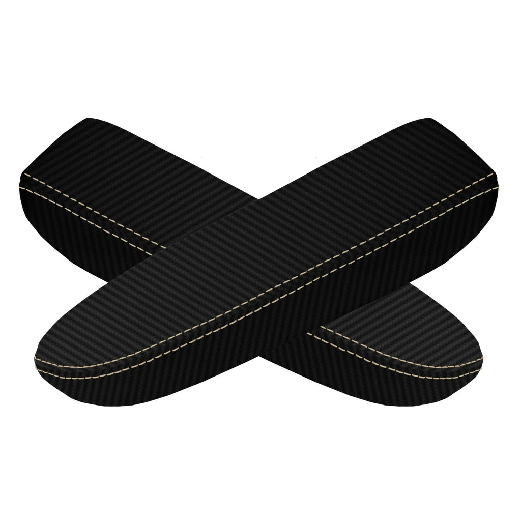 Armrest Door Panel Cover for Lexus GX 470 (2003–2007) Carbon Beige Stitch
