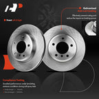 Front Disc Brake Rotors & Ceramic Pads for BMW 325i 325xi (2001–2005)