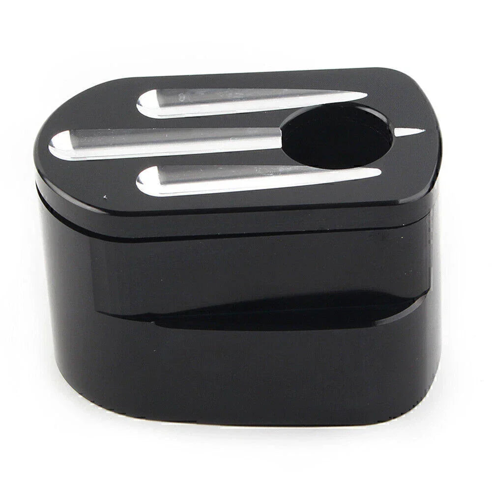 CNC Cut Billet Aluminum Black Ignition Switch Cover for Harley Street Road Glide (2014-2023)