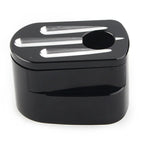 CNC Cut Billet Aluminum Black Ignition Switch Cover for Harley Street Road Glide (2014-2023)