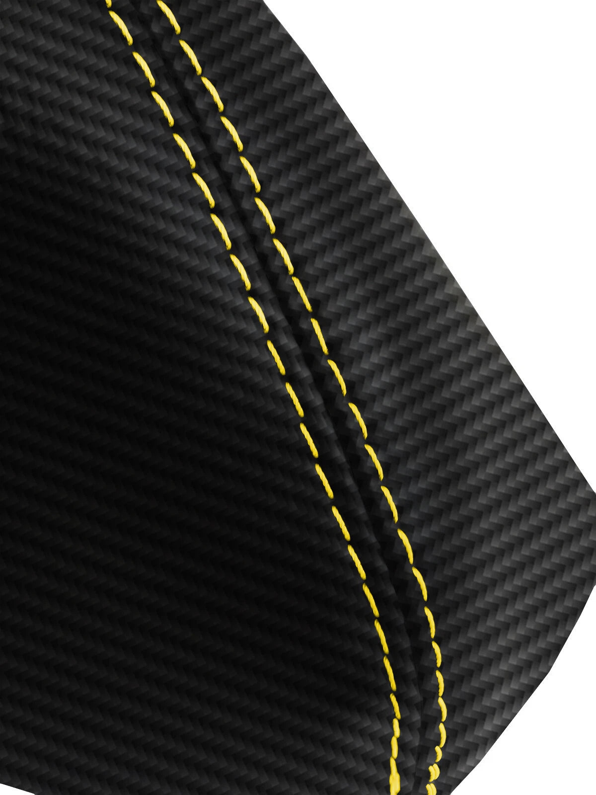 Manual Shift Boot PVC Carbon Fiber for Hummer H3 (2005–2010) Yellow Stitch