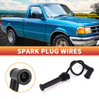 Set of 4 Spark Plug Wire Ignition Coil Cables for Ford Ranger L4 2.3L (2001–2007)