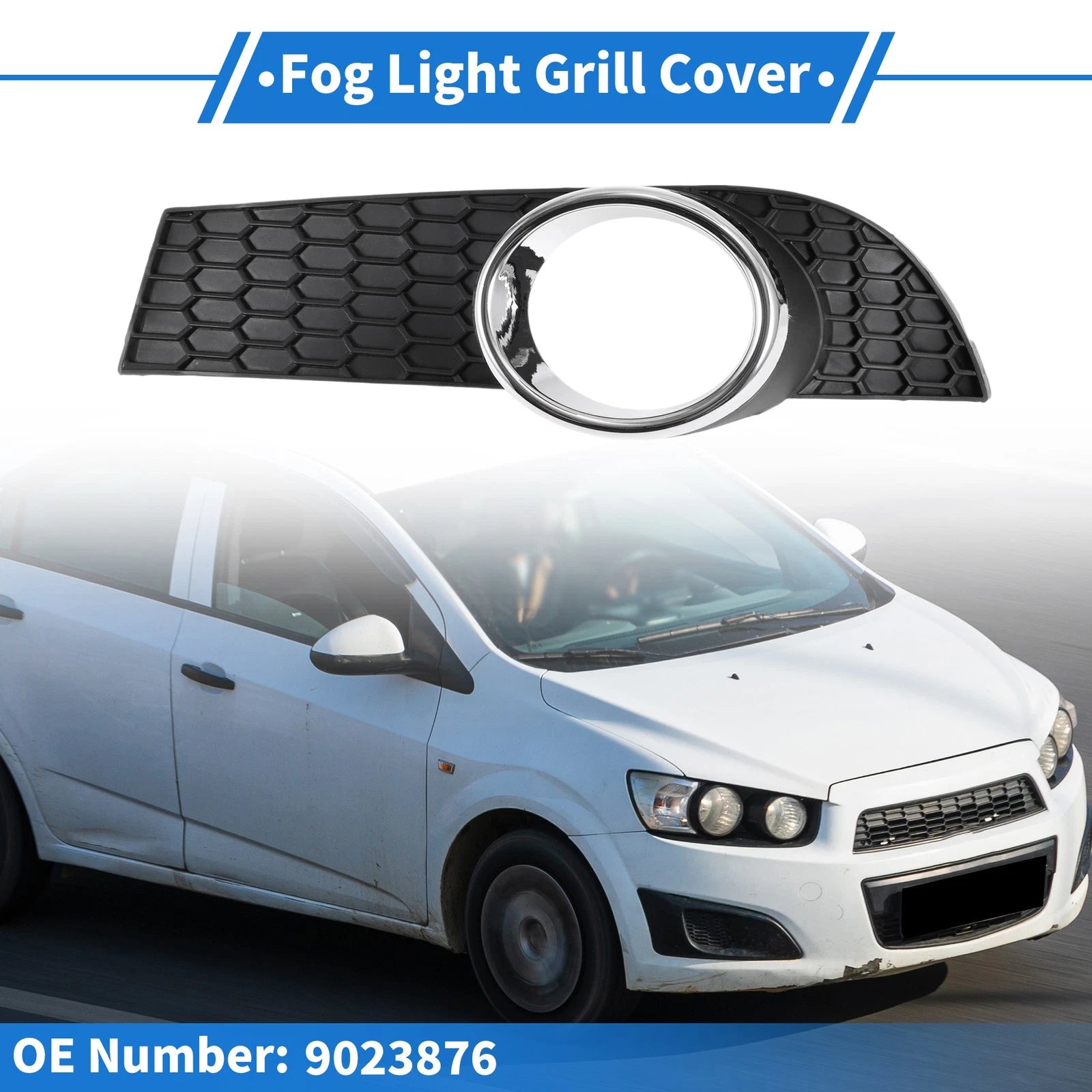 1 Pc Fog Light Grill for Chevrolet Aveo (2008–2010) No.9023876