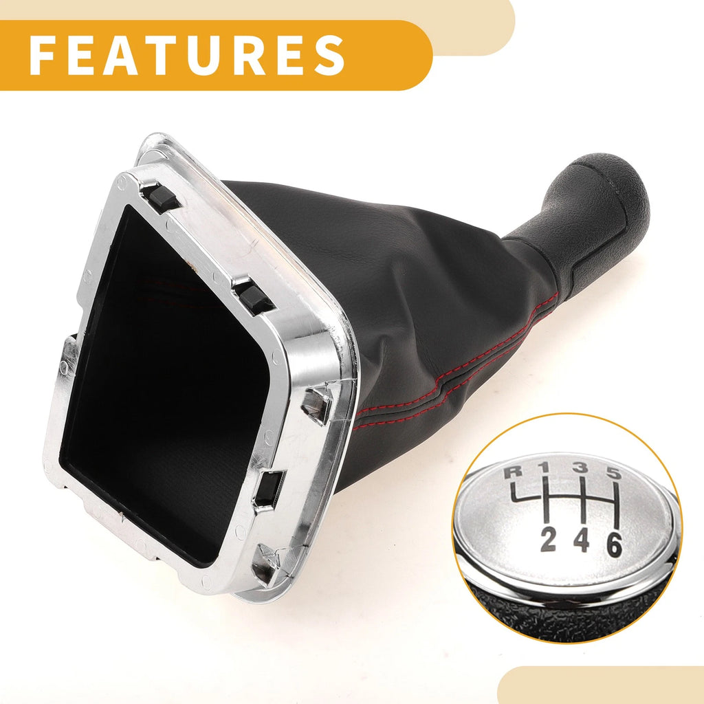 6 Speed Gear Shifter Knob with Cover for VW Polo (2014–2017)