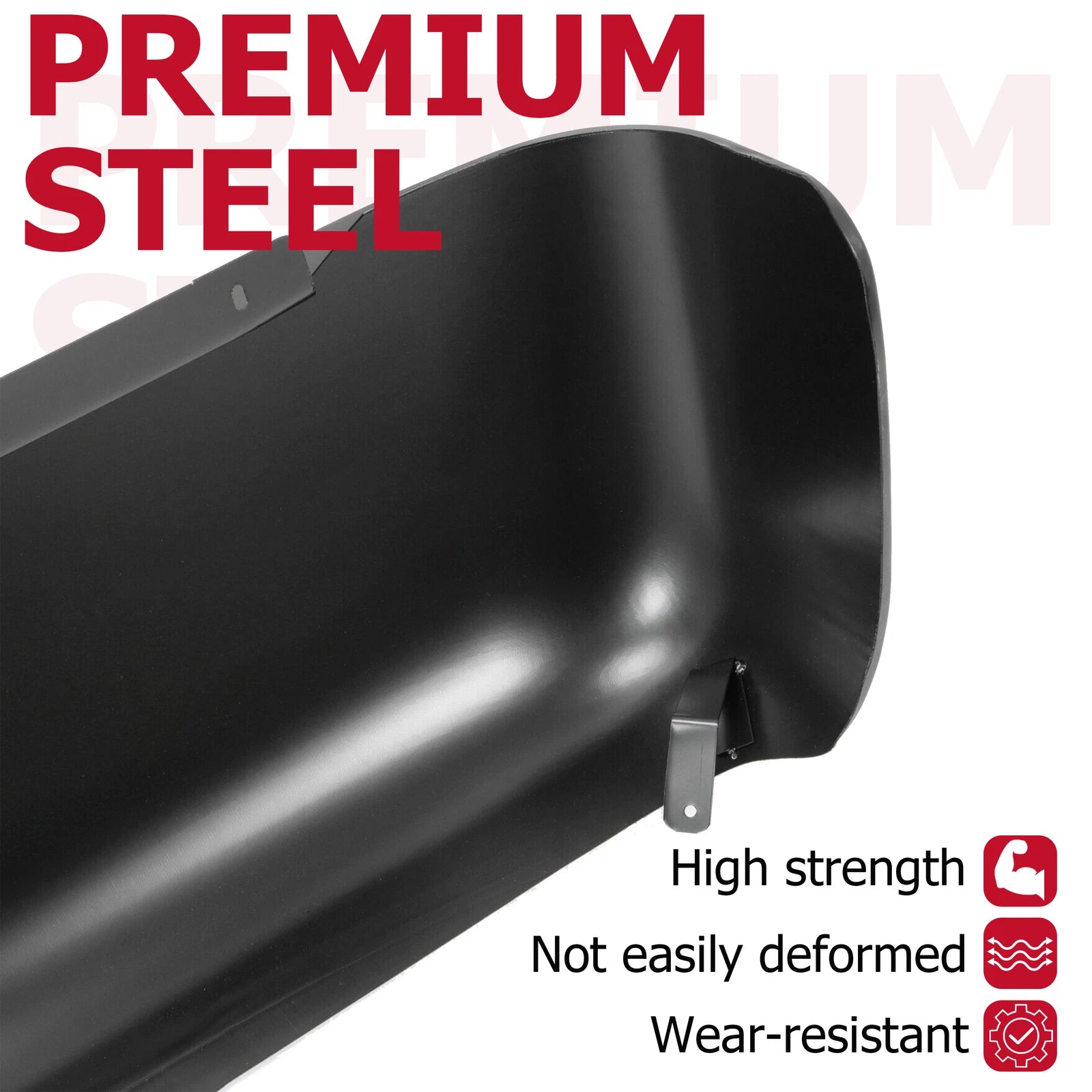 Rear Bumper Roll Pan with LED for Chevy Silverado 1500 (2007–2013)