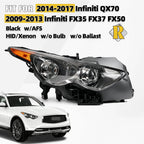 HID Headlight for Infiniti FX35 FX37 QX70 (2009–2017) Right w/AFS