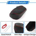 Gear Shift Knob Cover for Chevrolet Cruze (2011–2015) Black Carbon Fiber Red