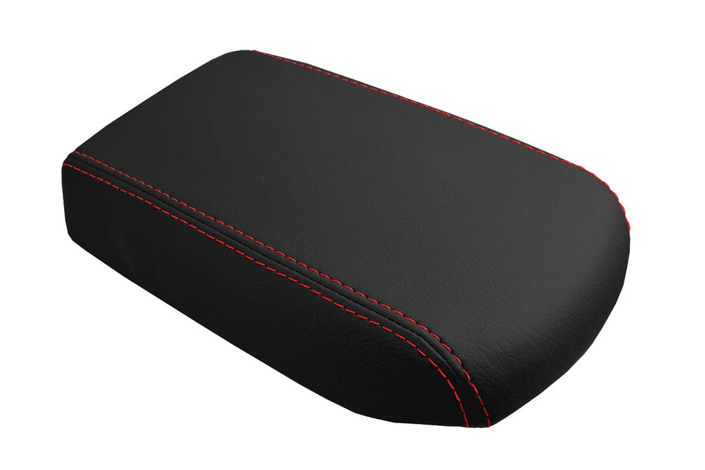 Console Lid Pull Over Cover Leather for Toyota Corolla (2009–2013) Red Stitch