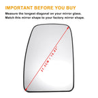 Left Side Heated White Mirror Glass for Nissan Opel Renault 