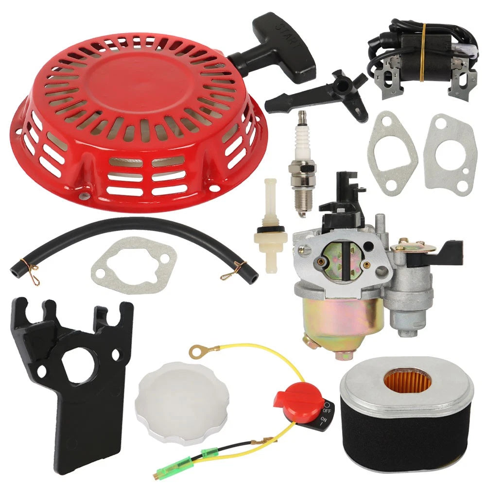 Recoil Ignition Coil Spark Plug Filter Carburetor for Honda GX160 (2000–2023)
