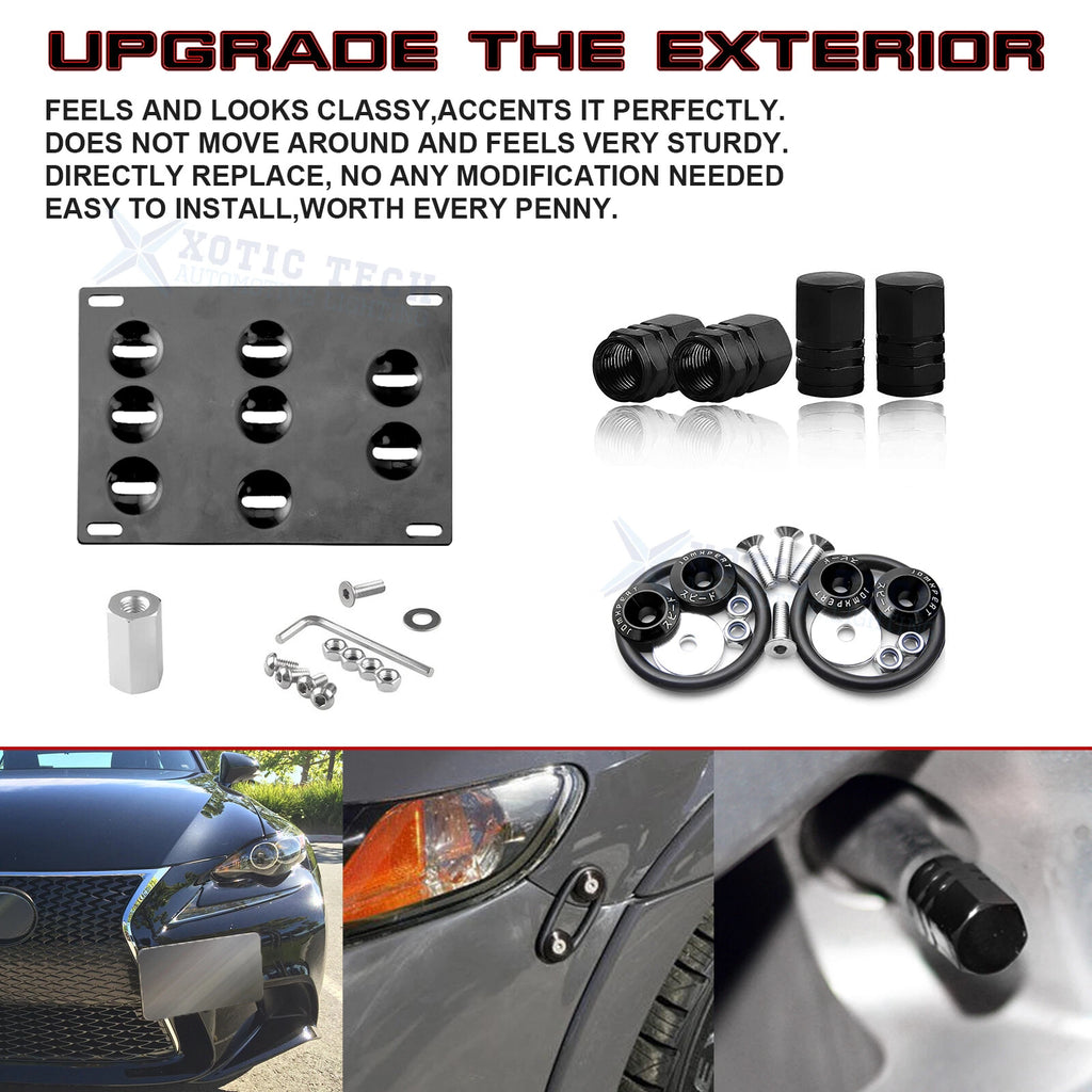 Tow License Plate, Air Valve Cap, Release Fastener for Lexus (2010-2017)
