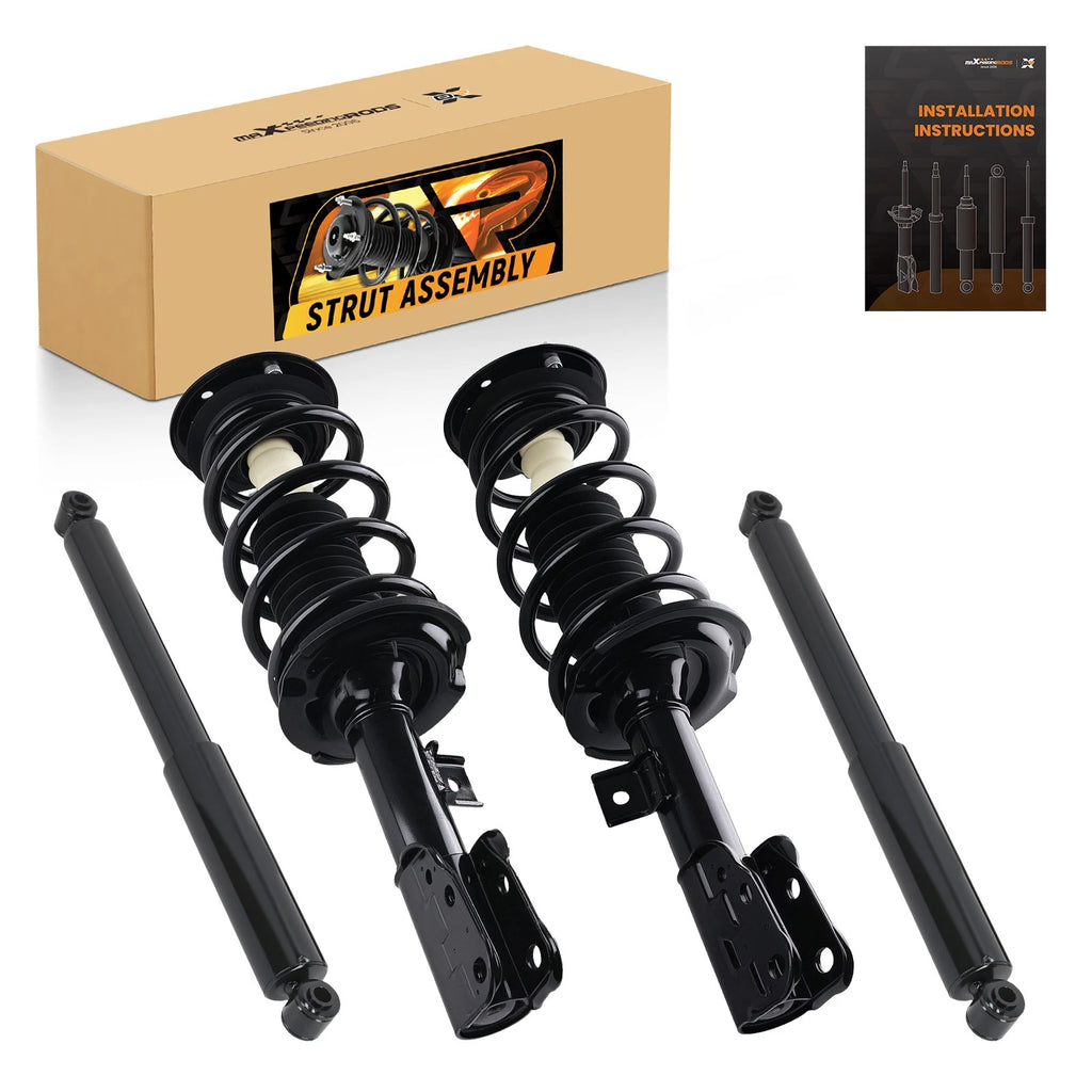 4PCS Front Struts w/ Coil Spring Rear Shock Absorbers for 2010-2017 GMC Terrain