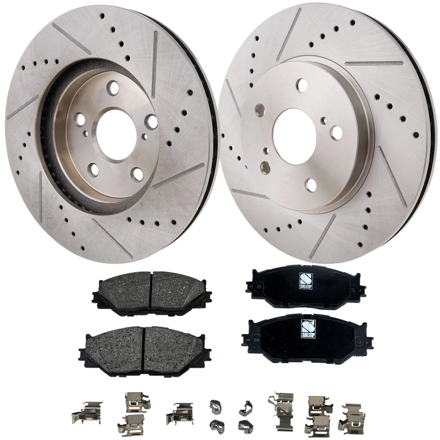 Front Brake Disc Rotors and Pads Kit for Lexus IS250 (2008–2015)