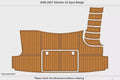 EVA Faux Teak Flooring for Silverton 43 Sport Bridge (2007)