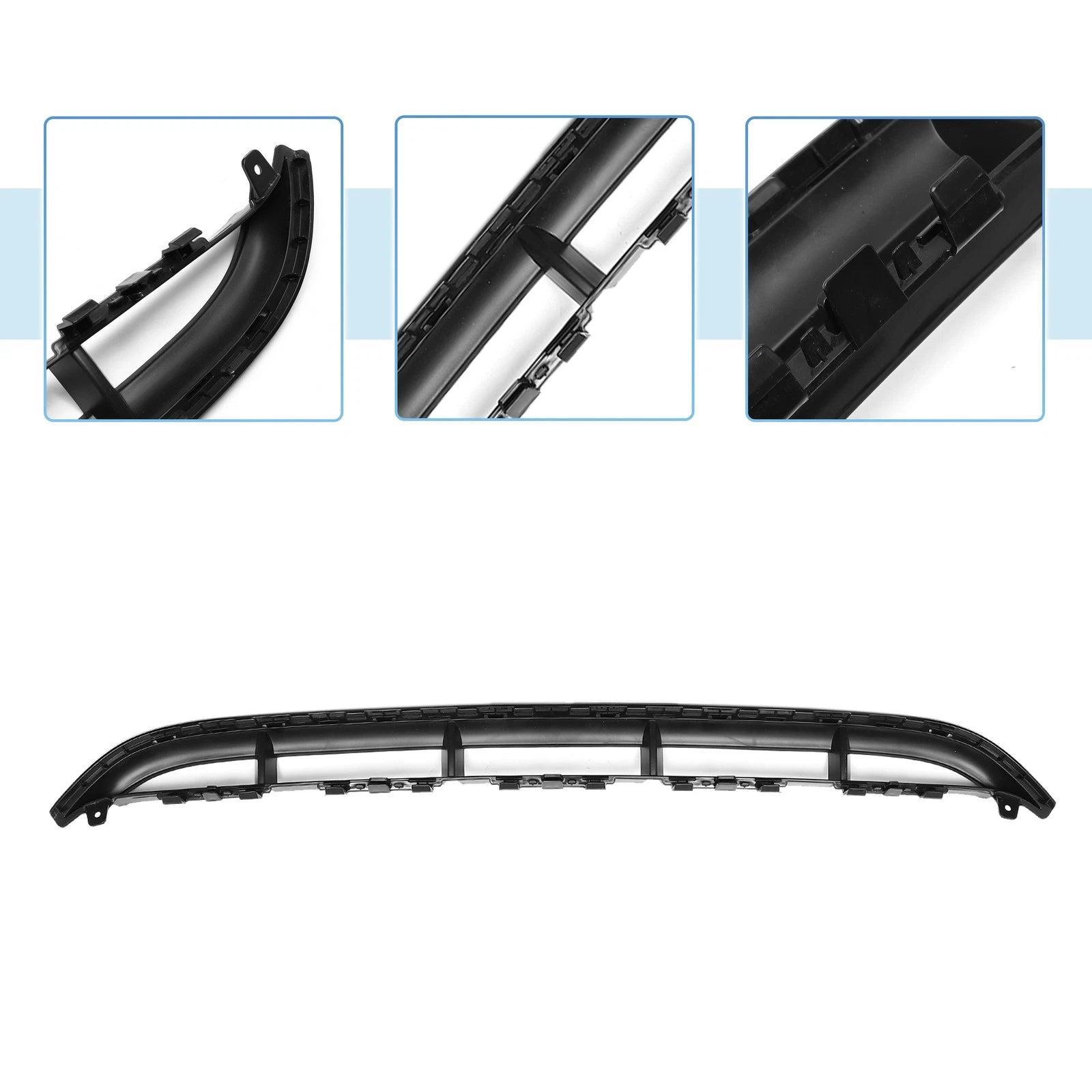 Front Lower Hood Bumper Grille for Audi Q7 (2010–2015) Black Sport Style