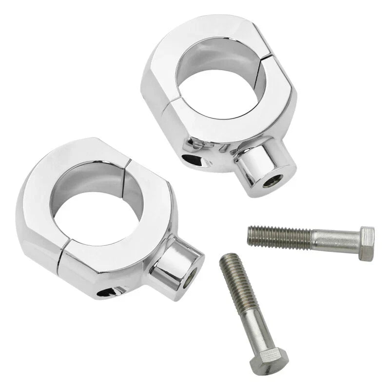 Chrome 2" Handlebar Bar Risers for Harley Sportster XL 1200 XL883 Softail (2004-2023)