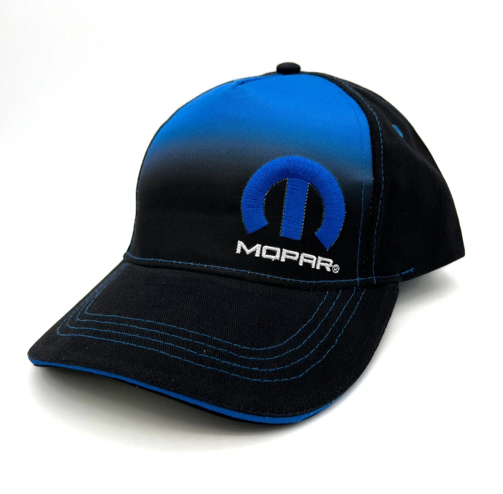 Mopar Hat Cap Faded Blue Black Logo for Dodge Charger Challenger (2011–2023)