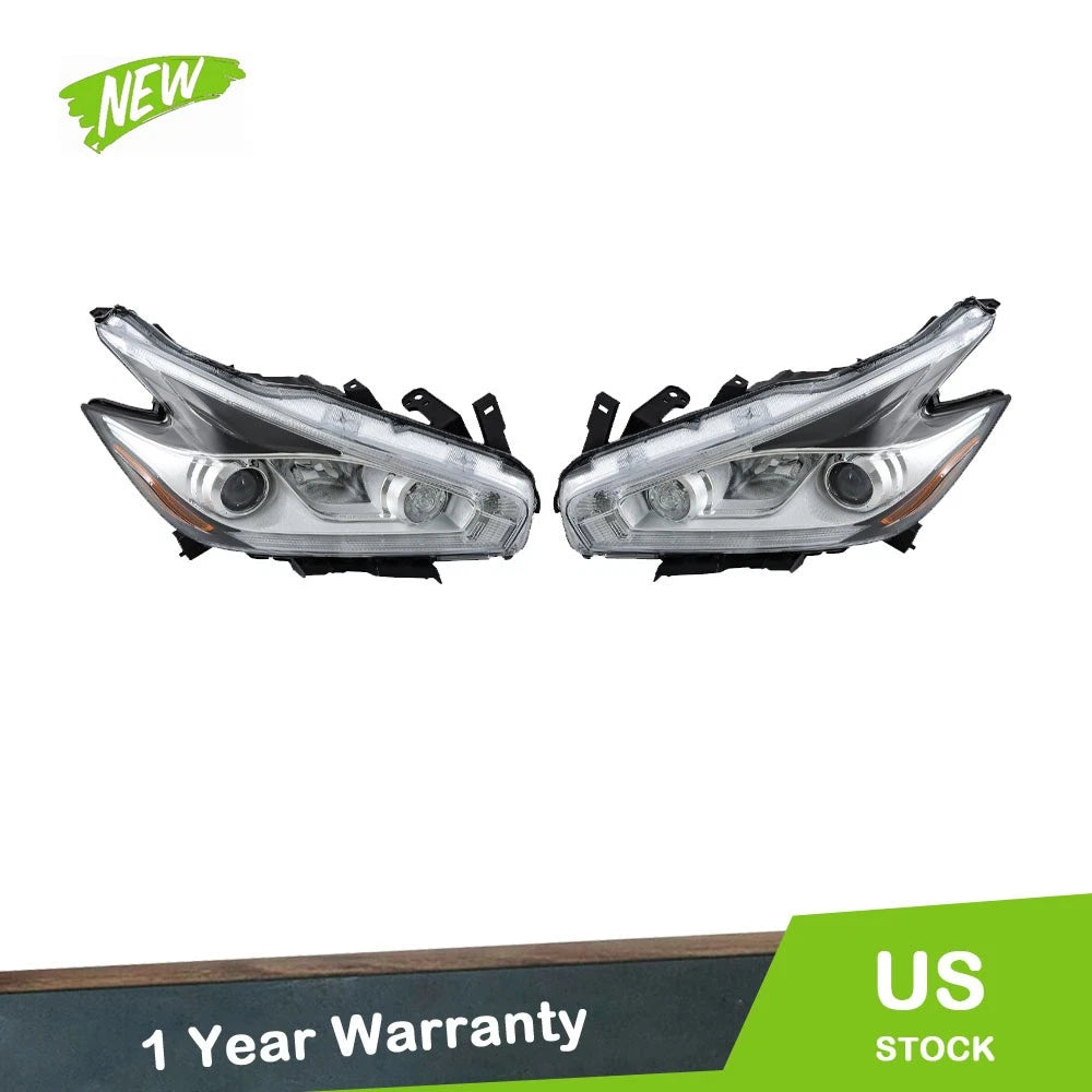 Set of 2 LED Headlights for Nissan Murano (2015–2018)