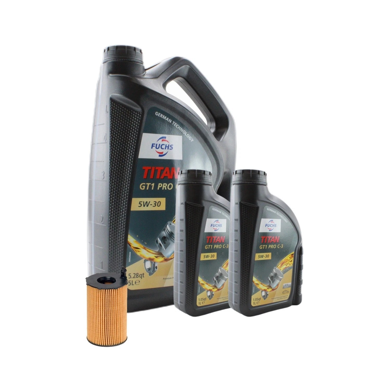 Engine Oil Change Kit 7L Fuchs TITANGT1PROC3 5W30 for Audi A6 A7 Q5 V6 (2012–2020)