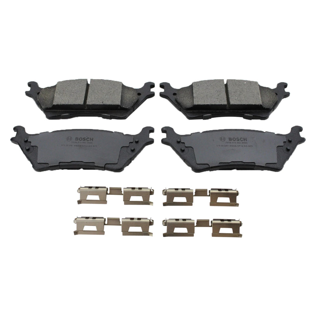 Set of 4 Bosch QuietCast Rear Disc Brake Pads BC1602 for Ford F-150 (2004–2020)