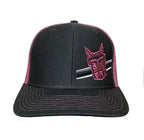 Big Rig Trucks 'Tees' Richardson Hat Charcoal/Neon Pink