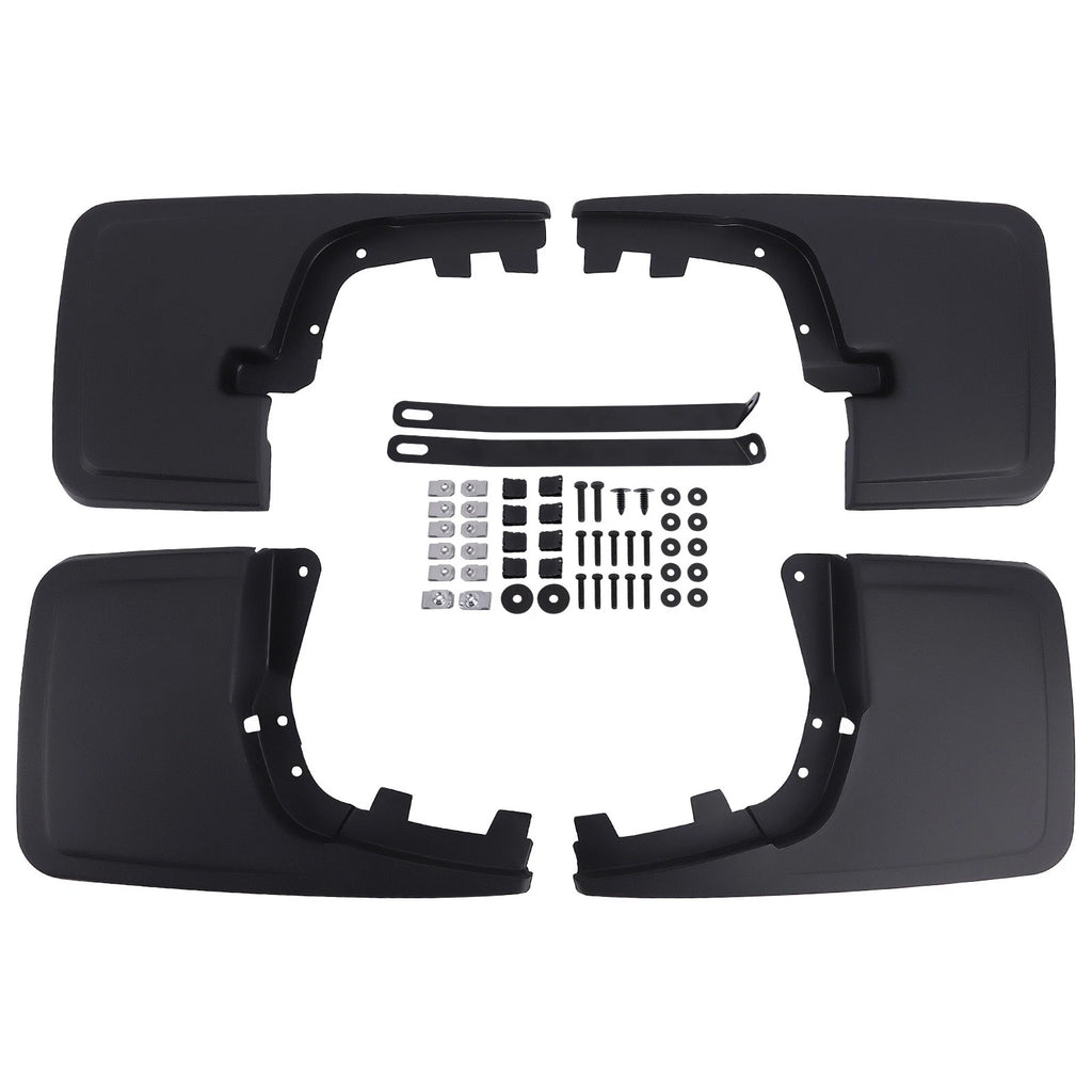 Set of 4 Black Splash Guards for Ford F-150 (2021–2024) ML3Z-16A550-BA