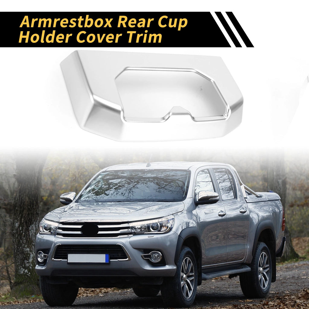 Armrest Box Rear Cup Holder Cover Trim for Toyota Tundra (2022–2024)
