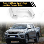 Armrest Box Rear Cup Holder Cover Trim for Toyota Tundra (2022–2024)
