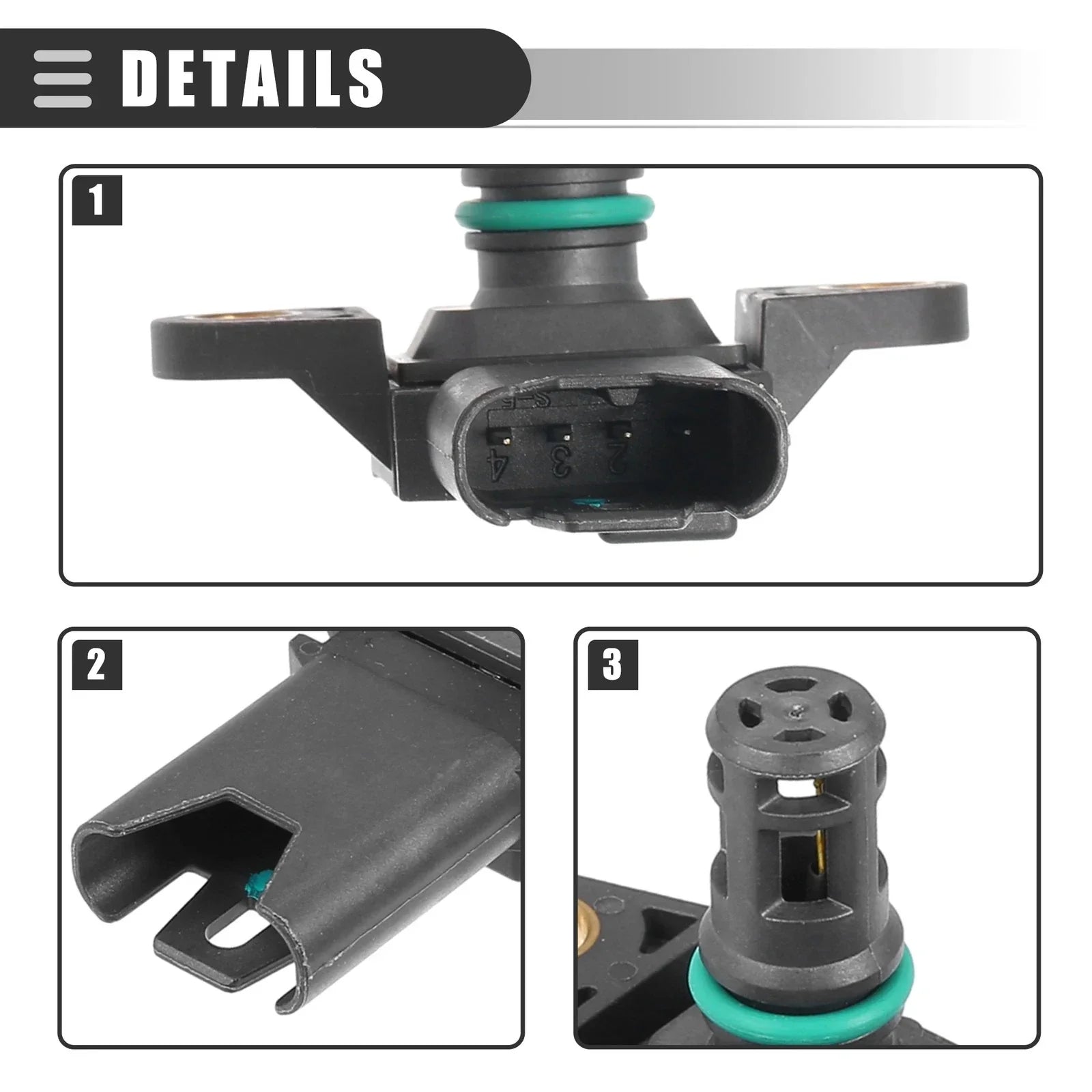MAP Manifold Air Pressure Sensor for BMW 135i 3.0L L6