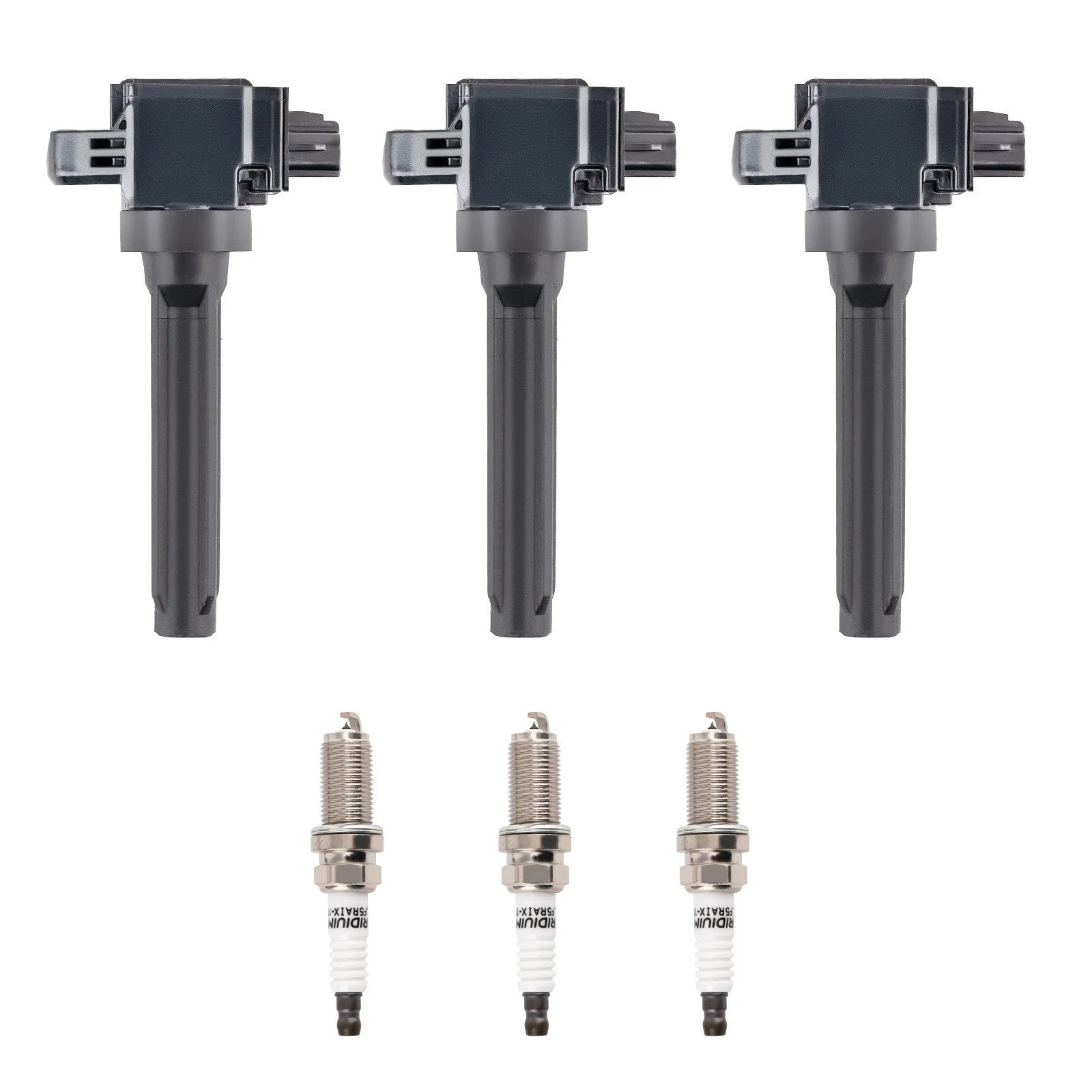 3X Ignition Coil + 3X Spark Plug For Mitsubishi Mirage 1.2L 2014-2015 UF815 5018