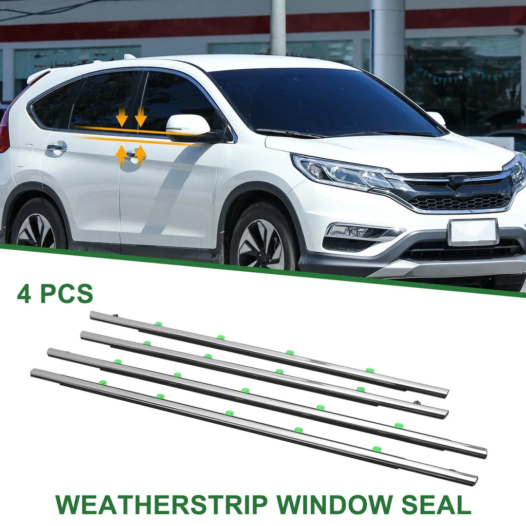 4 x Weatherstrip Window Seal for Honda CR-V (2012-2016) PVC