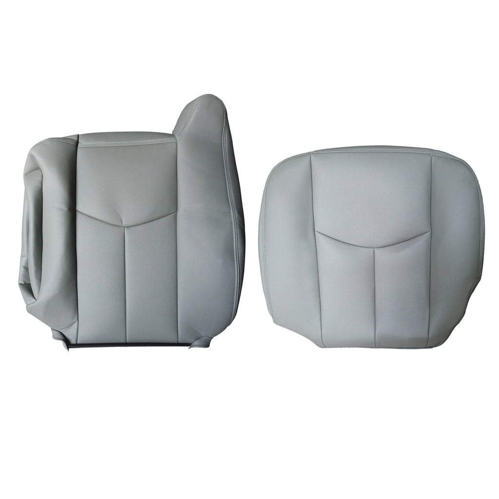 Leather Seat Cover for Chevy Silverado GMC Sierra (2003–2006) Gray 922
