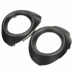 2X Front Bumper Fog Light Black Cover Bezels for Ford Focus (2012–2014)