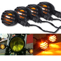 4Pcs Amber Bullet Turn Signal Blinker Lights for Harley Custom