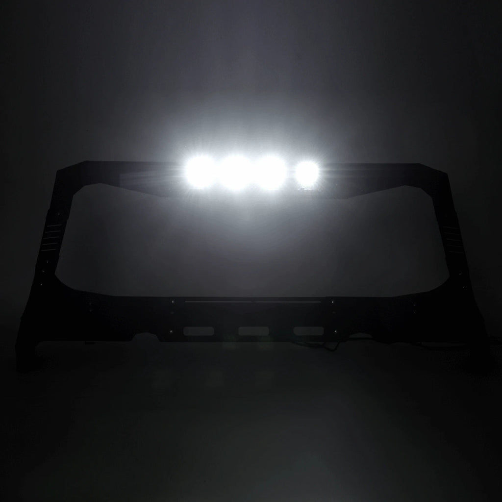 Windshield Frame Visor Cowl Armor for Jeep Wrangler JK (2007-2018)