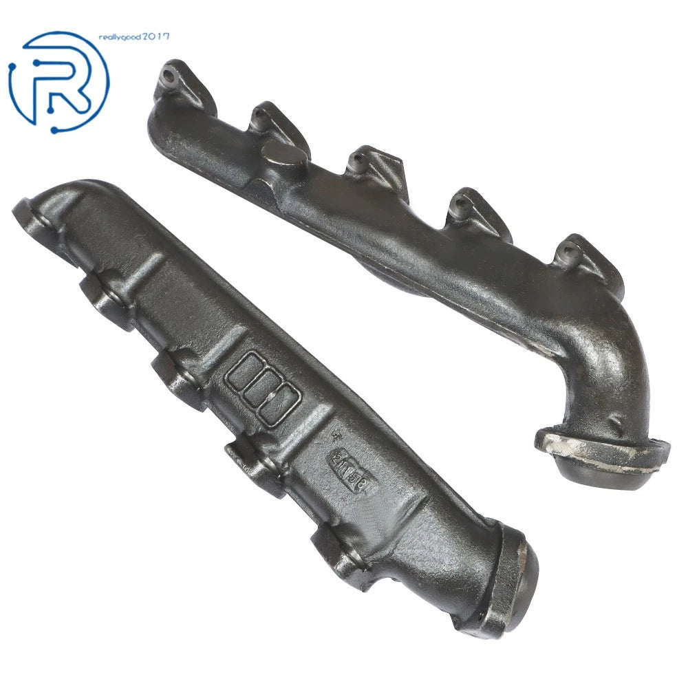 Left & Right Exhaust Manifold for Ford F250/F350/F450/F550/E350/E450 (2000–2013)