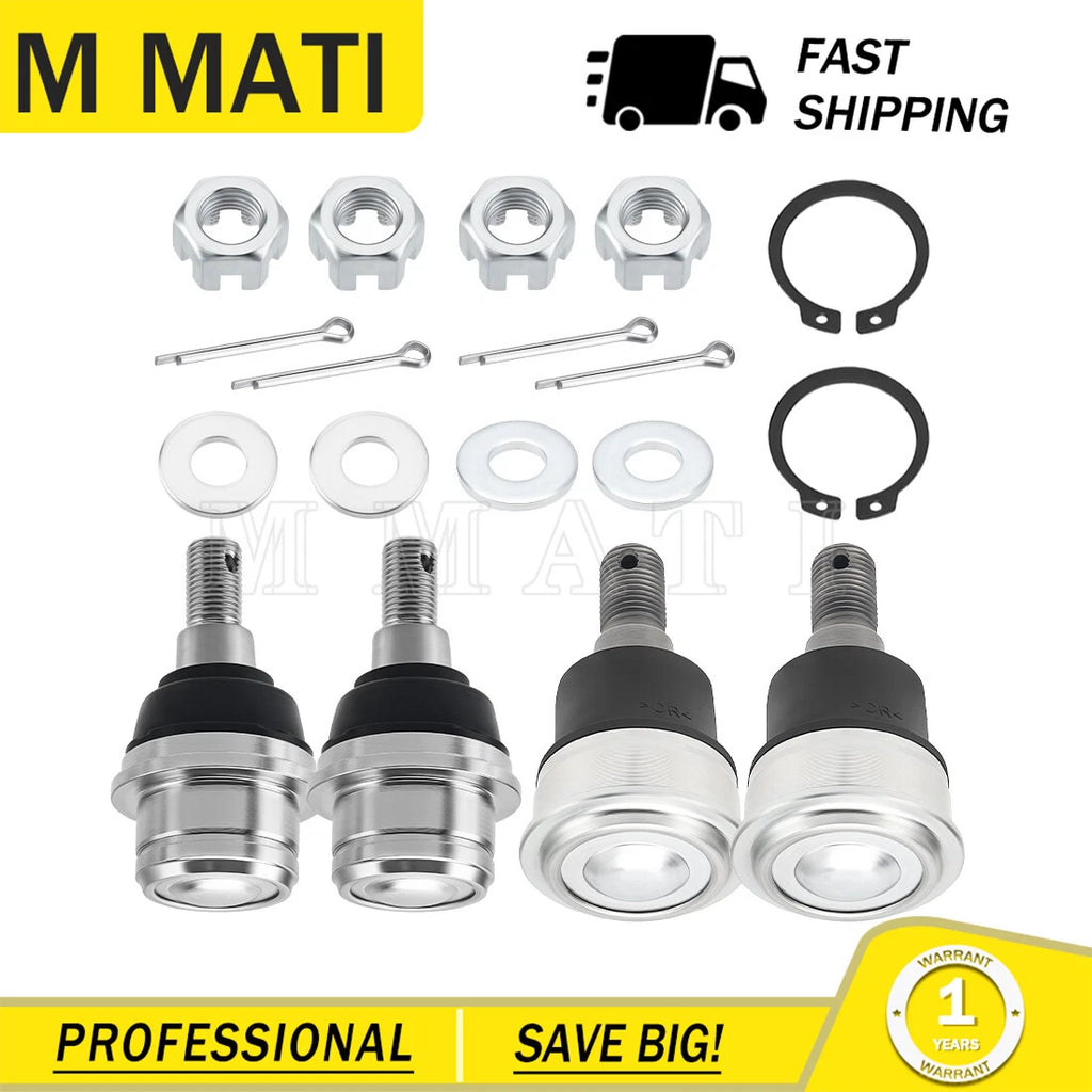 Set of 4 Front Upper Lower Ball Joints for Honda Talon 1000R, 1000X (2019–2023)