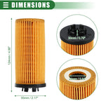 Set of 2 Engine Oil Filters for BMW X1 (2000–2022) No. 11428593186