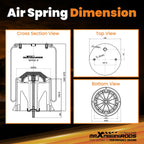 2X Air Suspension Bellow Bags for ContiTech Firestone