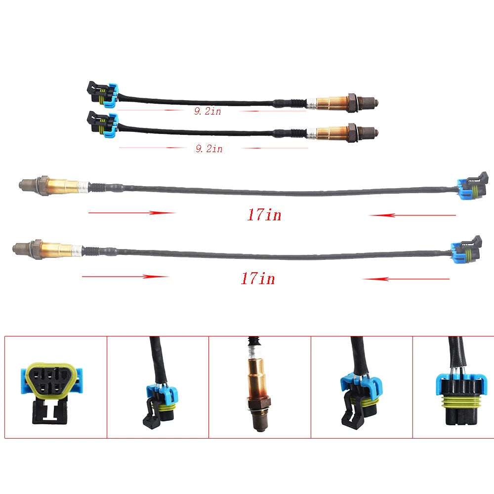 Set of 4 Oxygen Sensors for GMC Acadia Buick Enclave (2009–2011)