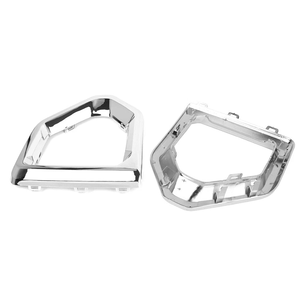 Pair Front Bumper Fog Light Lamp Outer Bezel Cover for GMC Sierra 1500 (2014–2018)