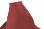 Leather Manual Shift Boot Cover for Volvo C30 C70 S40 (2004–2013) Red