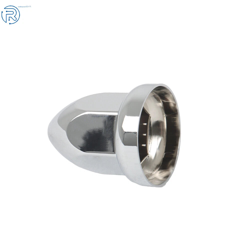 Set of 20 Chrome Lug Nut Covers for Semi Truck (Push-On, 33mm)
