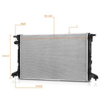 OE Style Aluminum Cooling Radiator DPI-13665 for Audi A4/A5/A6/A7 (2017–2022)