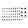 52X Chrome Engine Topper Screw Bolt Cap for Harley Twin Cam Dyna FXD (2000-2017)