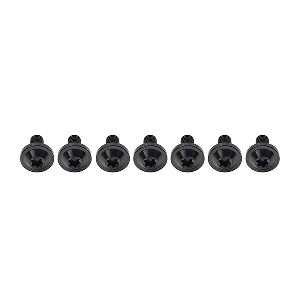 Set of 6 Titanium Alloy M6x30mm Torx Head Bolts for Bike Motor