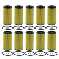 Set of 10 Engine Oil Filters for Wix (Cartridge Lube Metal Free)