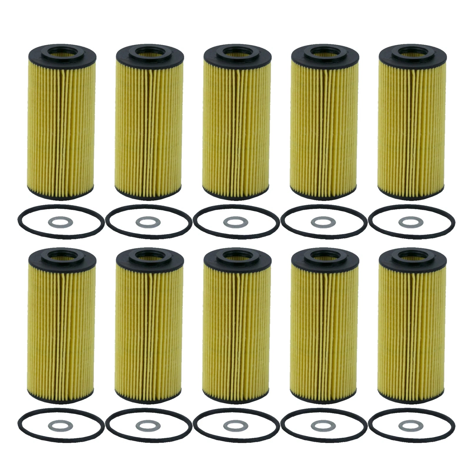 Set of 10 Engine Oil Filters for Wix (Cartridge Lube Metal Free)
