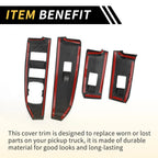 Set of 2 Carbon Fiber Pattern Front Door Window Switch Panels for Ford Maverick (2022–2024)