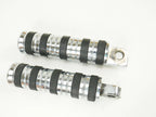 Chrome Rubber O-Ring Grip Pegs for Harley Davidson (OEM)